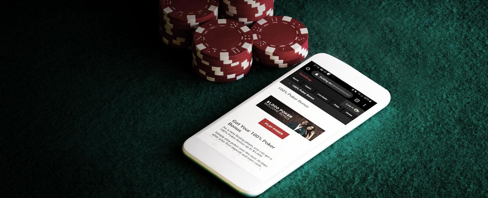 Aplikasi seluler Bodog poker